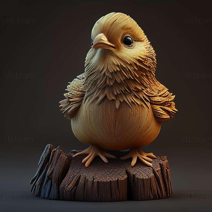 3D model chick (STL)